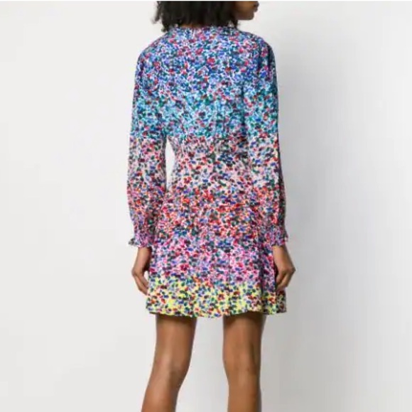 SALONI
Eve Floral Print Dress In Rainbow Gardenia - Picture 6 of 8